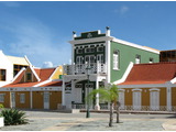 [Restored monumental building in Oranjestad]
