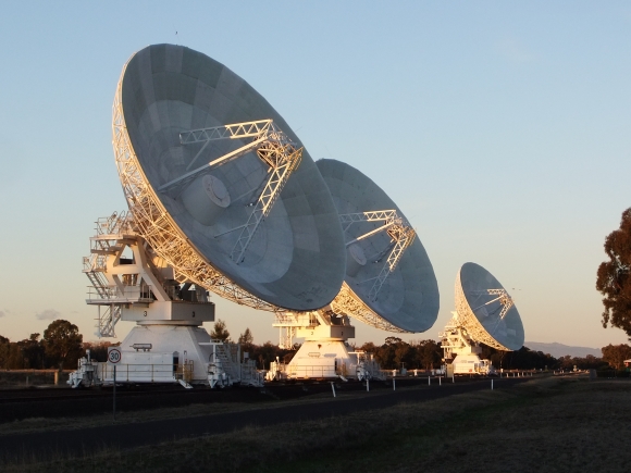 Image of antennas 1, 2 and 3 in the atca array