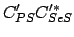 $\displaystyle C_{PS}'C_{SeS}'^{*}$